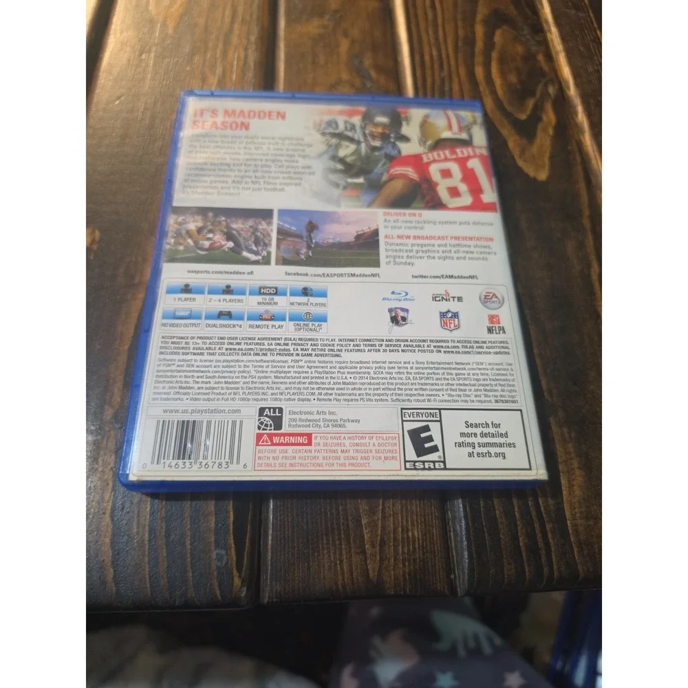 Madden NFL 15 PS4 Sports Game Online Play EA SPORTS‎ American Football